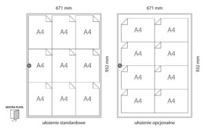 Gablota Ogłoszeniowa wewn. EKSTRA PLATE ( 1xA4 ) akrylowe szkło 33x25x2cmcm