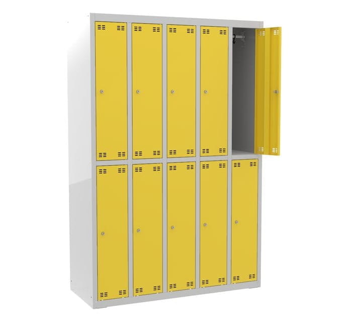 Szafka szkolna wąska SLIM 10D s=120,5cm, h=180cm