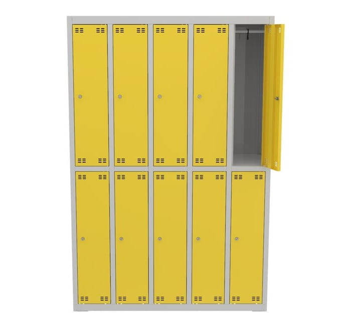 Szafka szkolna wąska SLIM 10D s=120,5cm, h=180cm