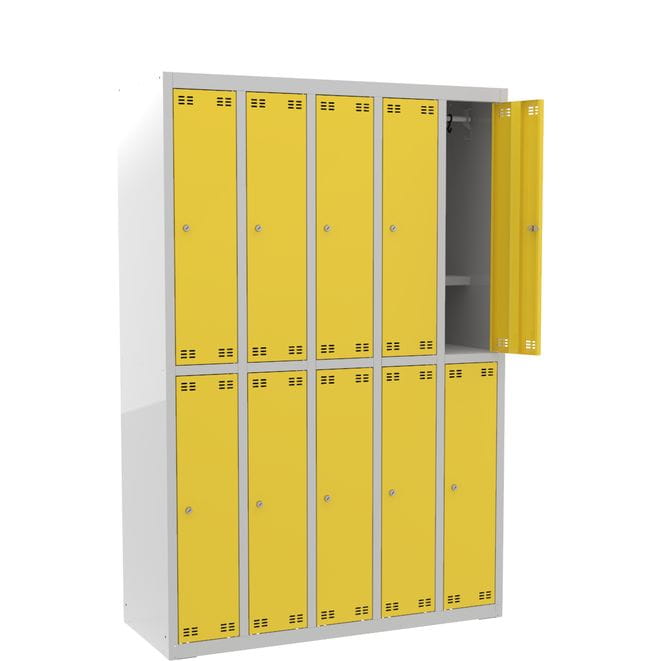Szafka szkolna wąska SLIM 10D półka s=120,5cm h=180cm