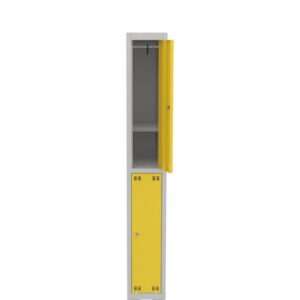 Szafka szkolna wąska SLIM 2D z półką s=26,5cm h=180cm
