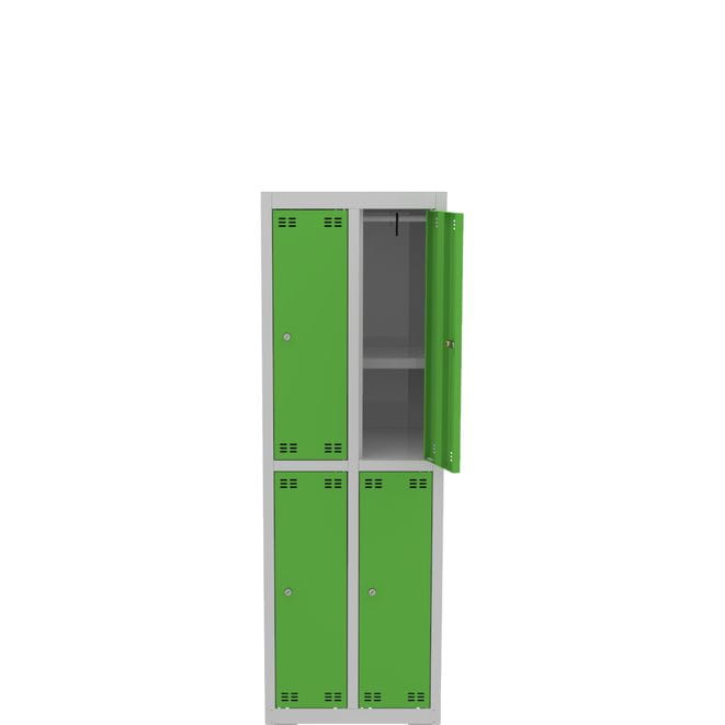 Szafka szkolna wąska SLIM 4D z półką s=50cm, h=150cm