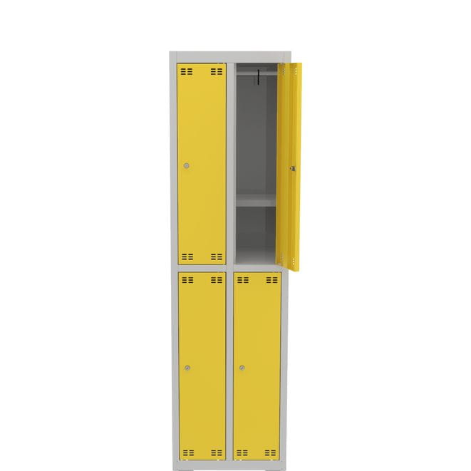 Szafka szkolna wąska SLIM 4D z półką s=50cm, h=180cm