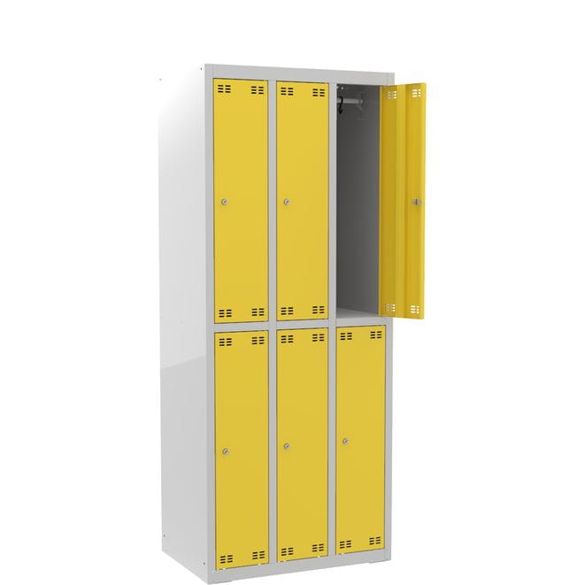 Szafka szkolna wąska SLIM 6D s=73,5cm h=180cm