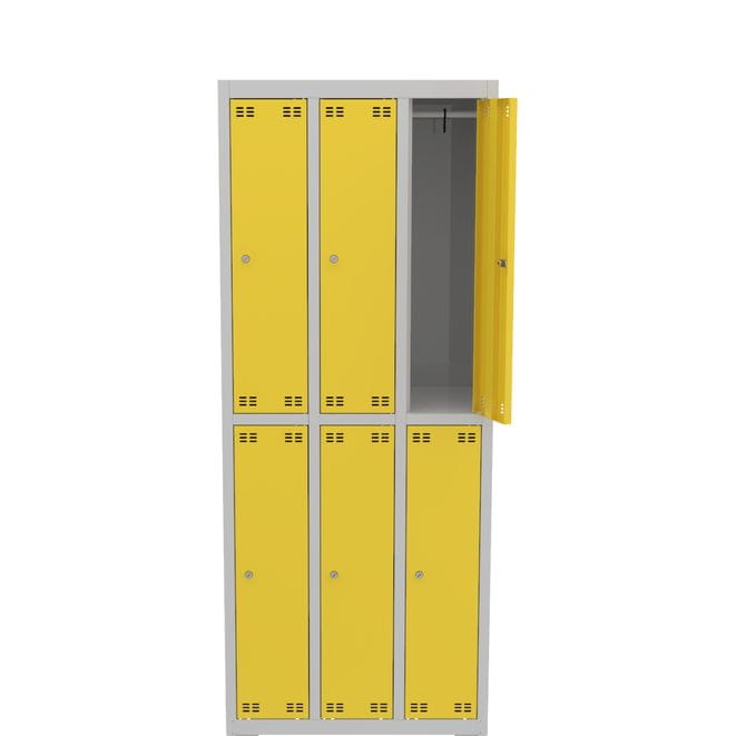 Szafka szkolna wąska SLIM 6D s=73,5cm h=180cm