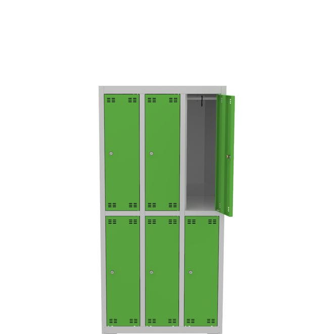 Szafka szkolna wąska SLIM 6D s=73,5cm h=150cm