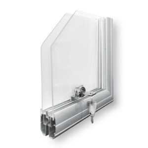 Gablota wisząca zewnętrzna REV2Z ( 4xA4 ) aluminiowa REVERSO