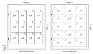 Gablota zewnętrzna stojąca TEN4Z-W 120x80x250cm (12xA4) TENDANCE