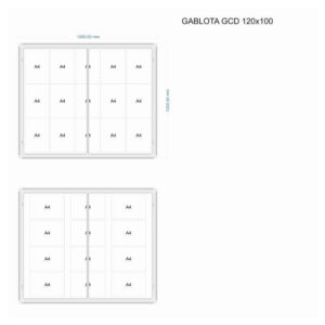 Gablota ogłoszeniowa GCD 120x100cm