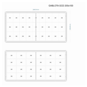Gablota ogłoszeniowa GCD 200x100cm