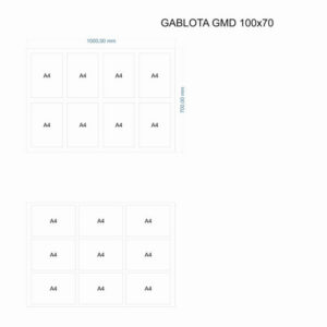 Gablota ogłoszeniowa GMD 100x70cm
