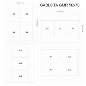 Gablota ogłoszeniowa GMR 50x70cm