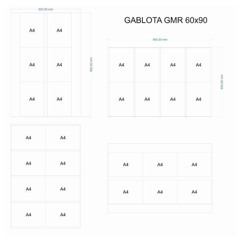 Gablota ogłoszeniowa GMR 60x90cm