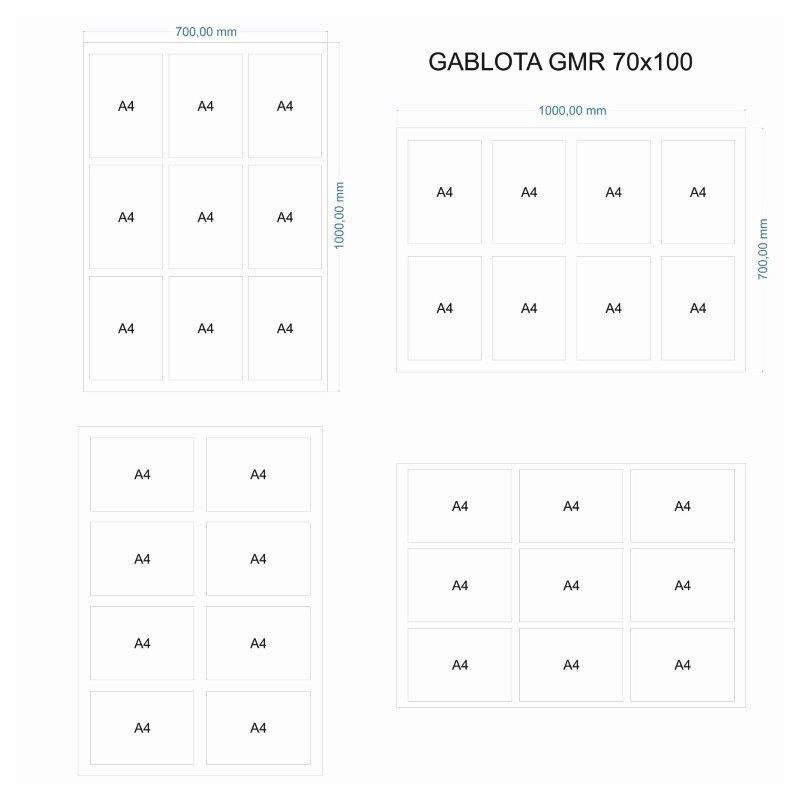 Gablota ogłoszeniowa GMR 70x100cm