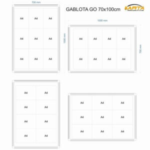 Gablota ogłoszeniowa GO 70x100cm