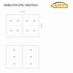Gablota z tablicą GTA 100x70cm