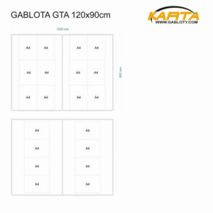 Gablota z tablicą GTA 120x90cm
