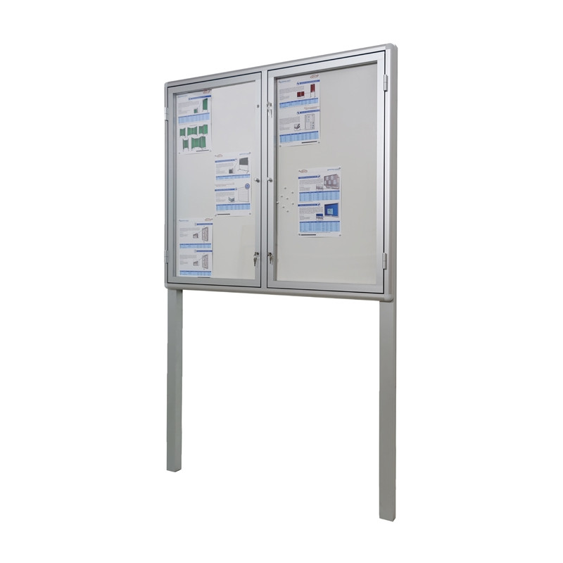 Gablota zewnętrzna dwudrzwiowa wolnostojąca VCD-WL 120x80cm h200+50cm