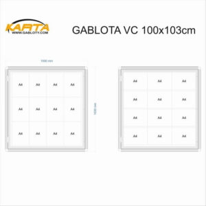 Gablota zewnętrzna VC 100x103cm (12xA4)