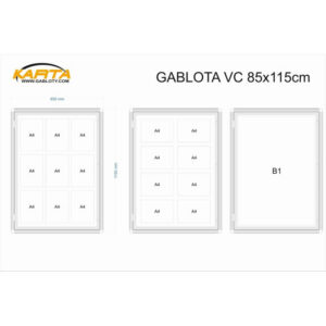 Gablota zewnętrzna VC 85x115cm (9xA4 lub 1xB1)