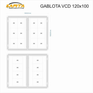 VCD 120x103cm Gablota zewnętrzna