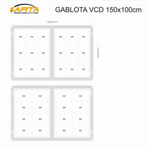 VCD 150x103cm Gablota zewnętrzna